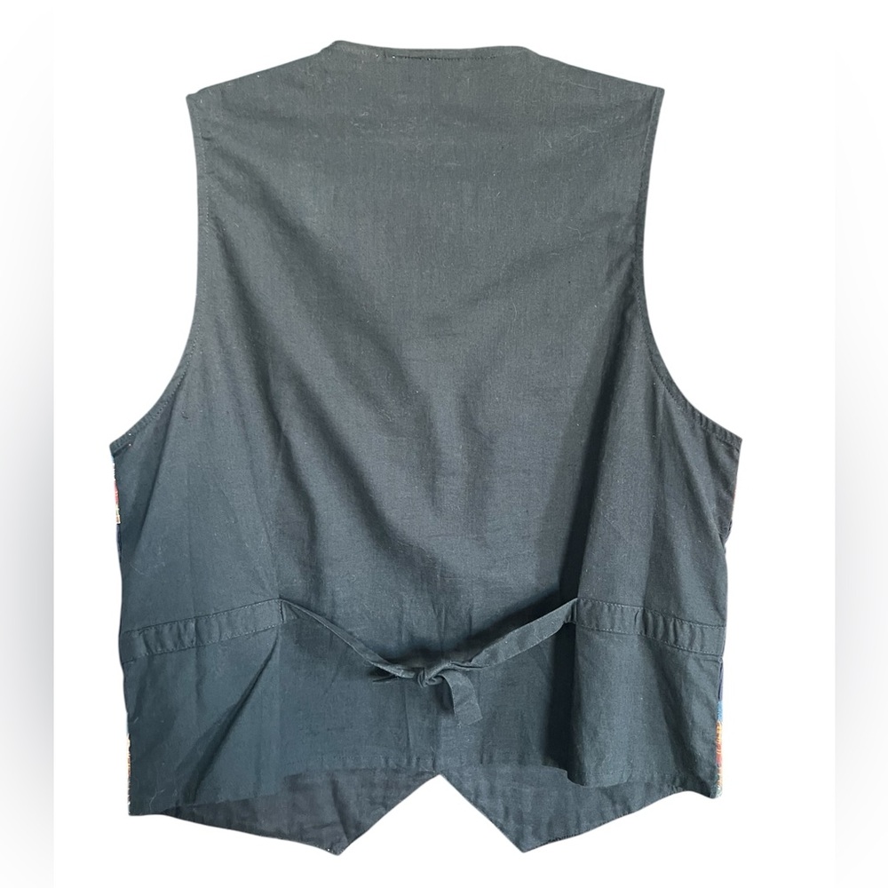 Vintage Casey & Max Vest Embroidered Corduroy Grannycore Autumn Leaves size M - Picture 2 of 9